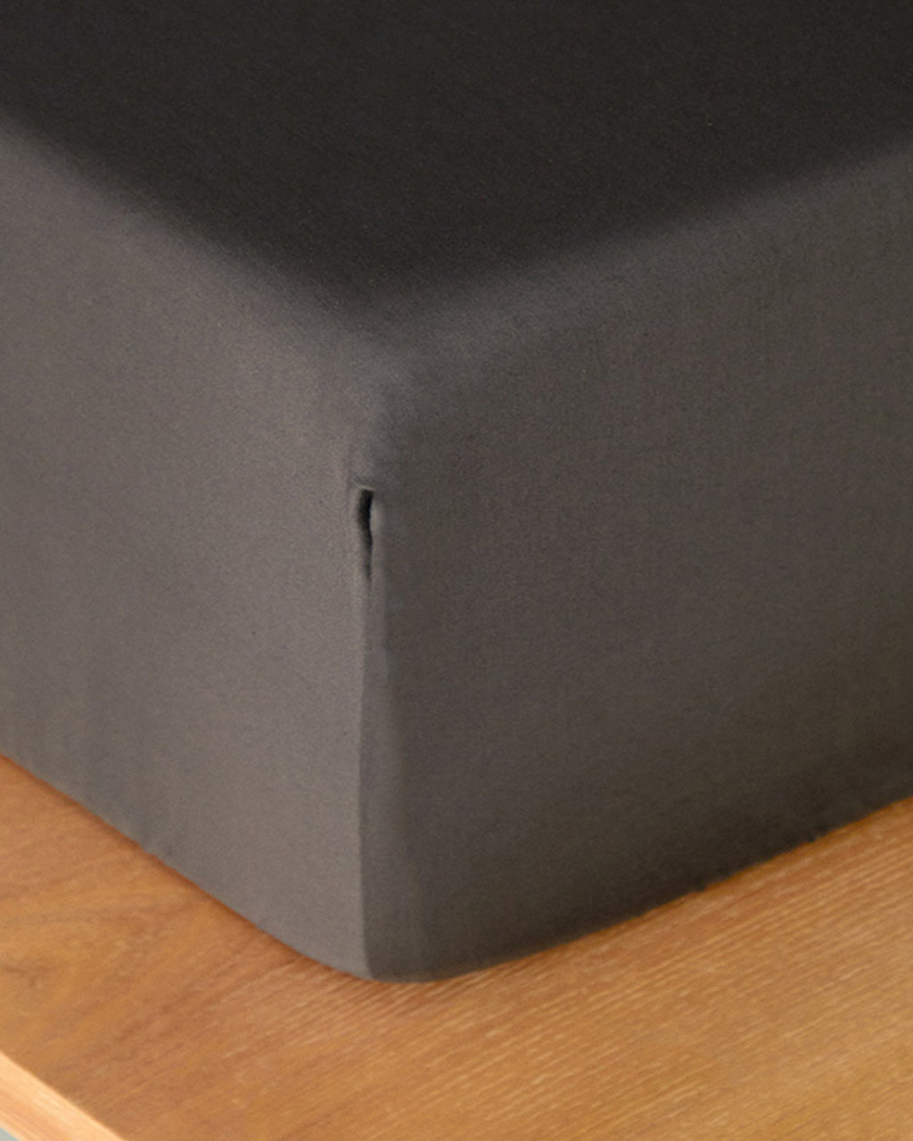 Micell Cotton Satin Fitted Sheet - Silver - Double 160x200 cm (view 6)
