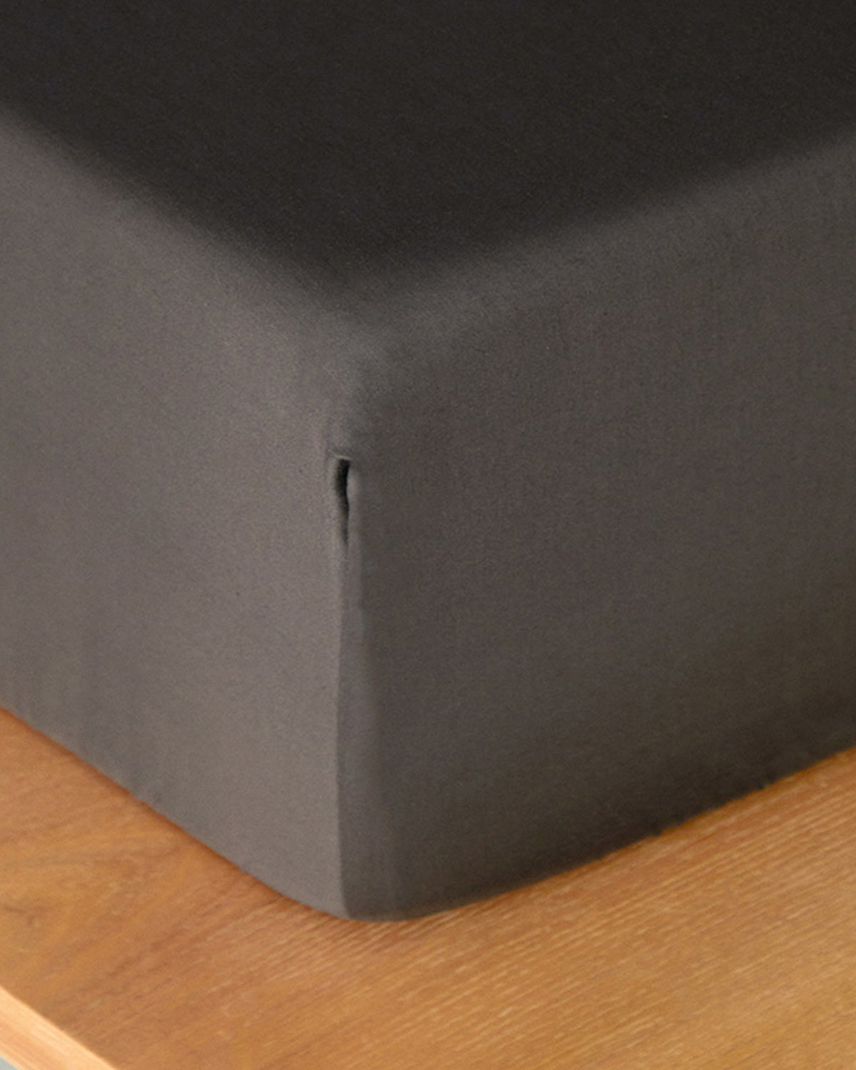 Micell Cotton Satin Fitted Sheet - Silver - Double 160x200 cm (view 6)