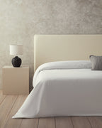 Micell Cotton Satin Duvet Cover - White - King 240x220 cm