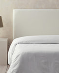 Pure Cotton Duvet Cover - White, Pebble & Coffee Foam - White - Double 200x220 cm