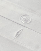 Pure Cotton Duvet Cover - White, Pebble & Coffee Foam - Pebble - Double 200x220 cm (view 3)