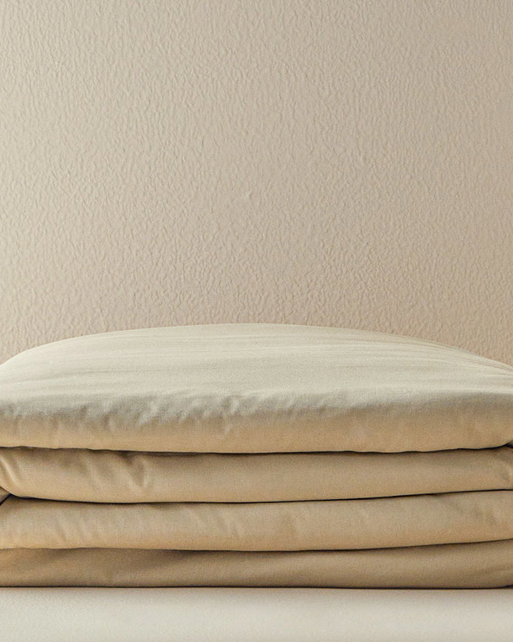 Pure Cotton Duvet Cover - White, Pebble & Coffee Foam (view 24)