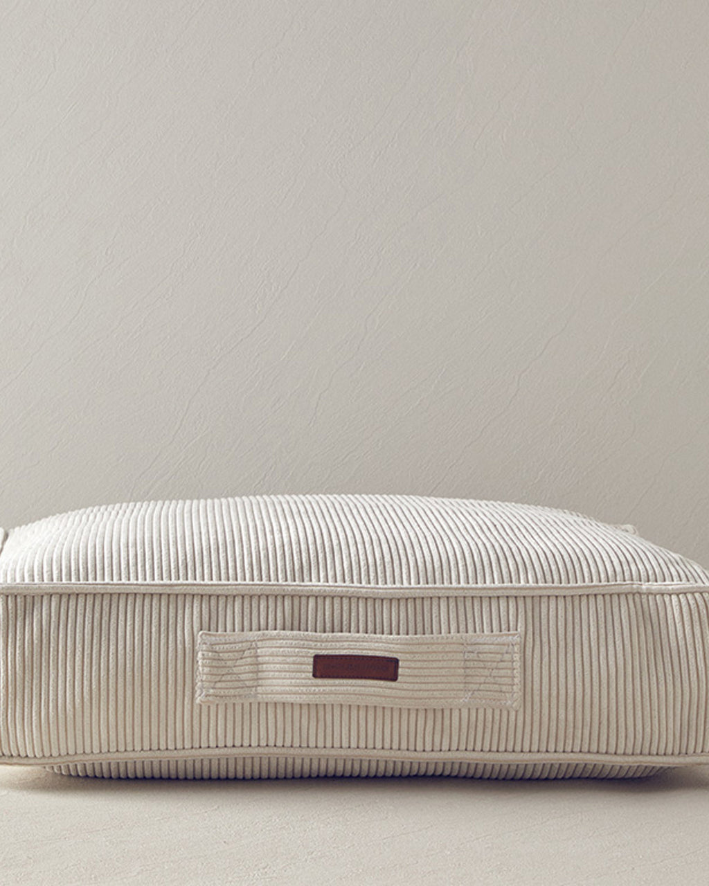 Lora Velvet Decorative Cushion Pad 14x57x57 cm Ecru (view 2)