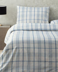 Balmoral Easy Iron Double Size Duvet Cover Set 200x220 cm Blue