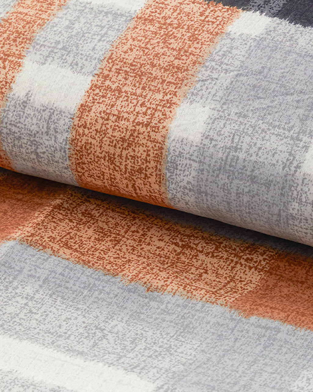 Easy Iron Double Size Duvet Cover Set 200x220 cm Terracotta (view 4)