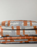 Easy Iron Double Size Duvet Cover Set 200x220 cm Terracotta (view 7)