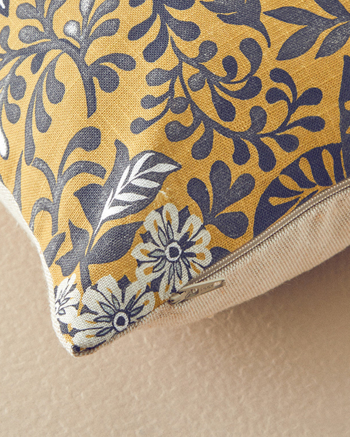 Adra Toss Pillow Cover 45x45 cm Mustard (view 2)