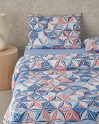 Easy Iron Double Size Duvet Cover Set 200x220 cm Blue (view 2)