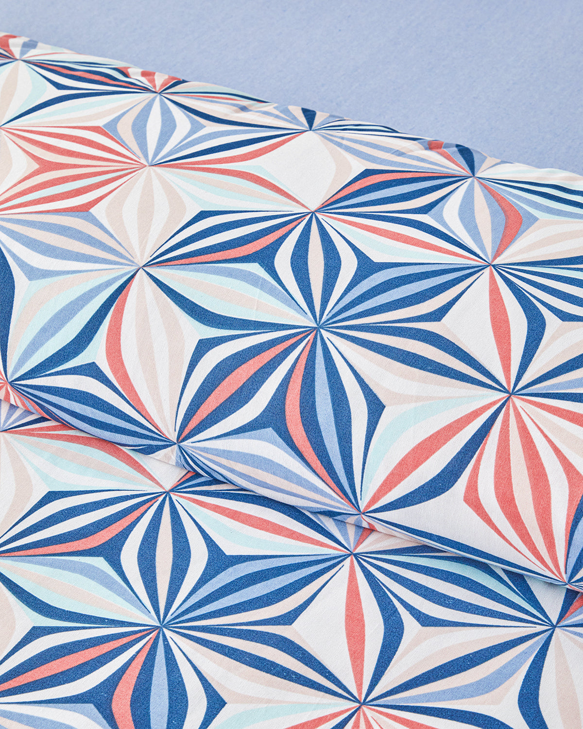 Easy Iron Double Size Duvet Cover Set 200x220 cm Blue (view 3)