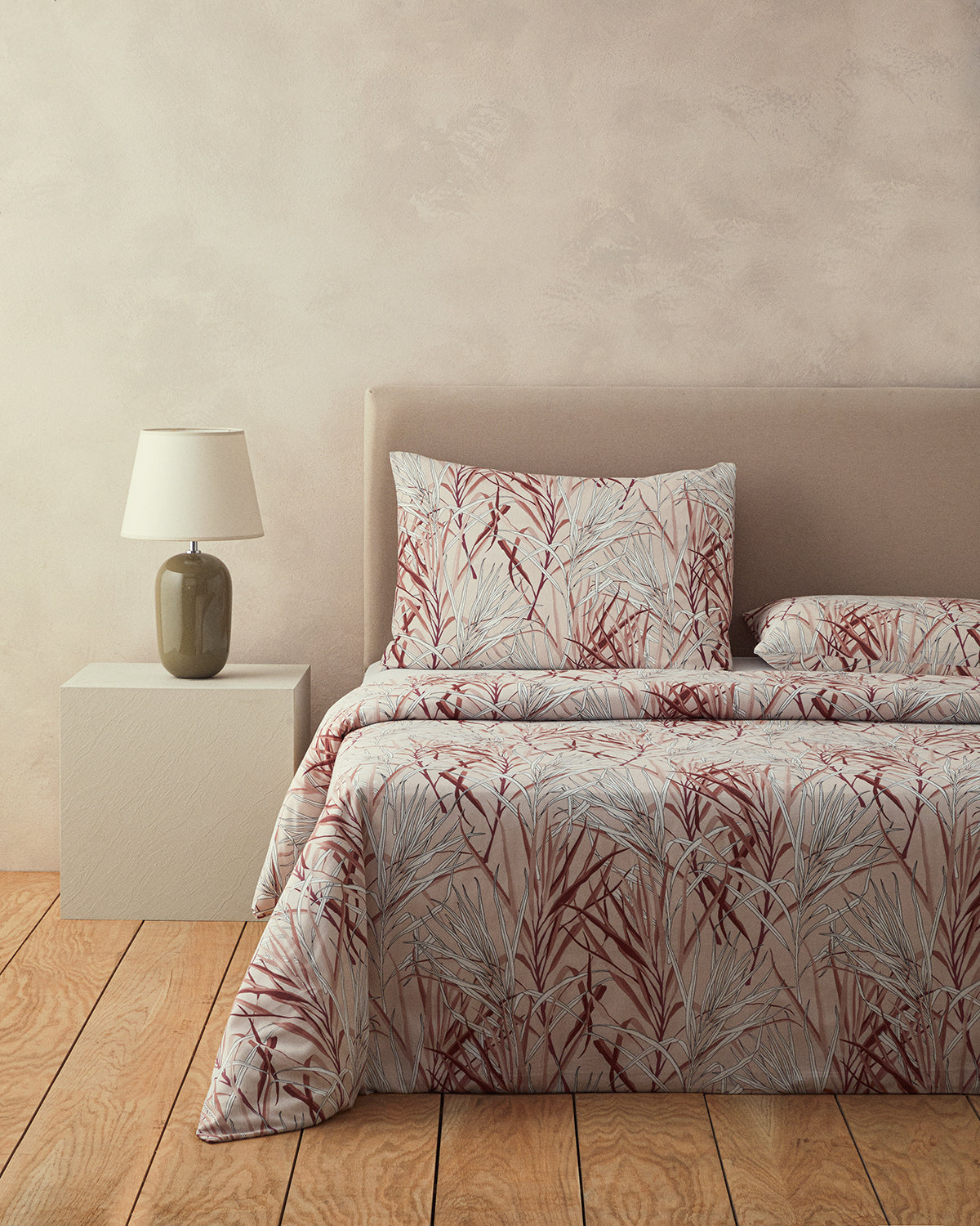 Easy Iron Double Size Duvet Cover Set 200x220 cm Powder Pink