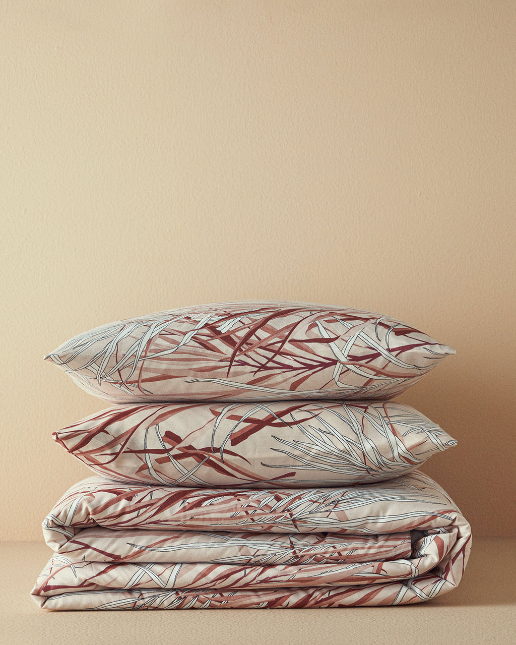 Easy Iron Double Size Duvet Cover Set 200x220 cm Powder Pink (view 4)