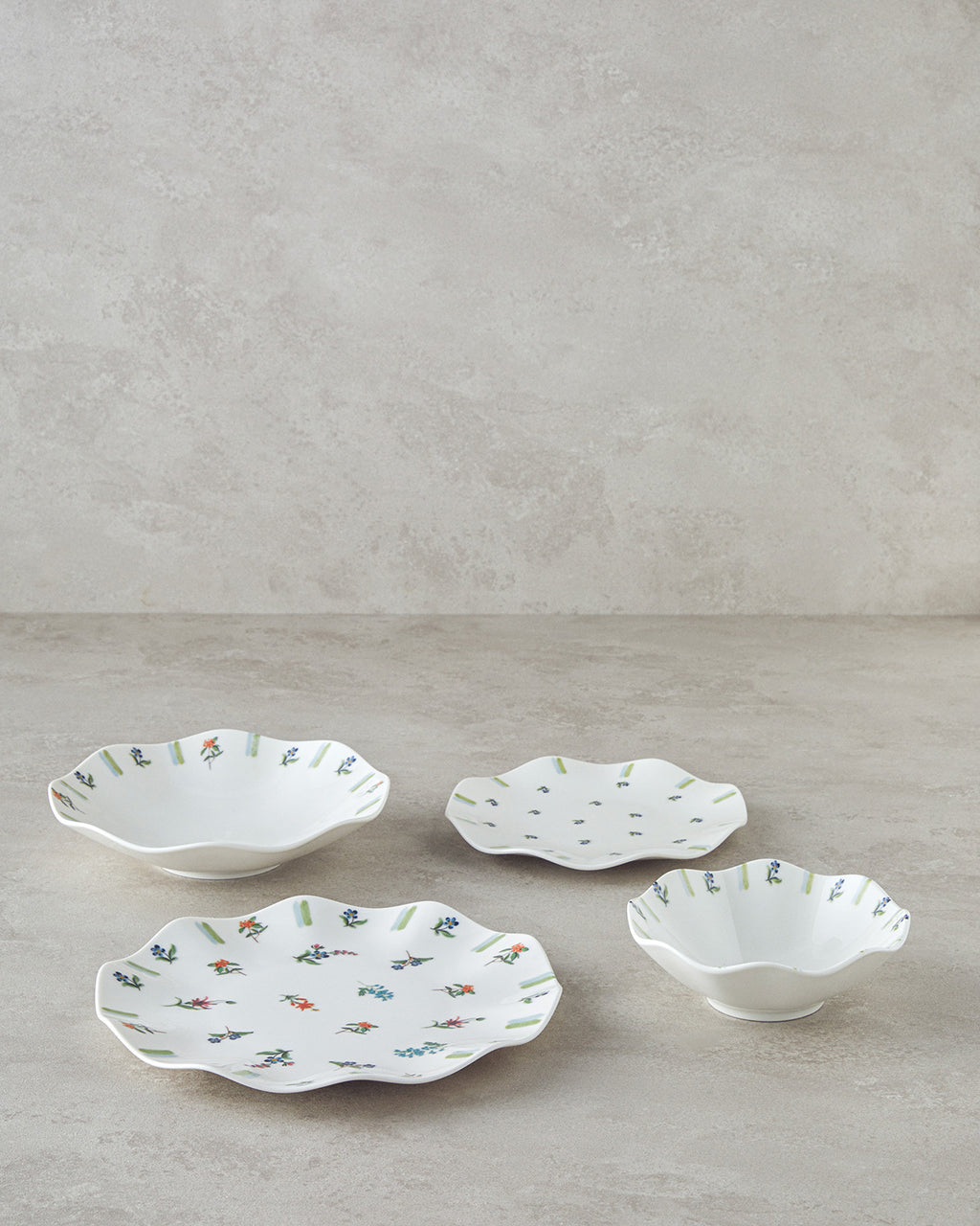 Pleasant Porcelain Table Set 24 Pieces, 6 Servings Green - Blue (view 4)