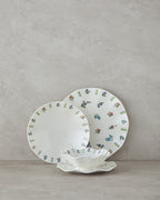 Pleasant Porcelain Table Set 24 Pieces, 6 Servings Green - Blue (view 5)