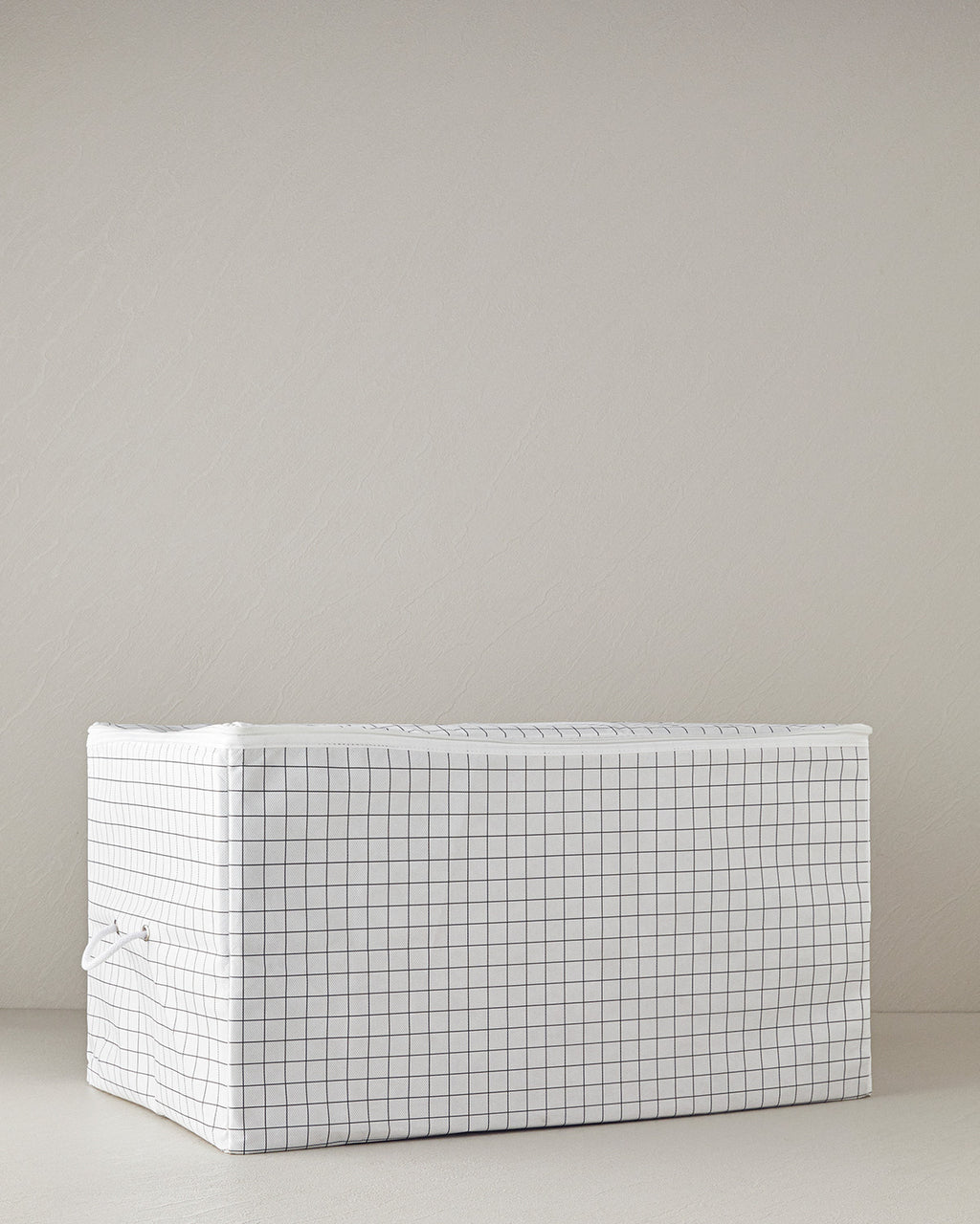Striped Storage Bag White - 64x41x35 cm (view 2)