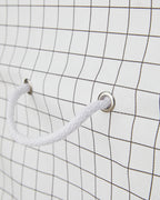 Striped Storage Bag White - 30x22x18 cm (view 3)
