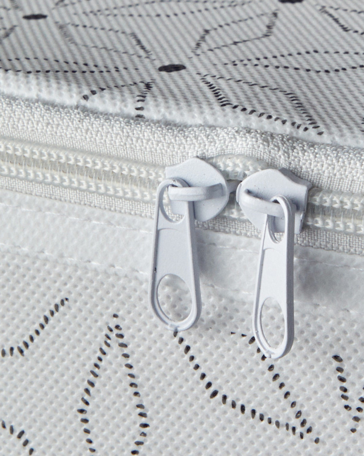 Flowery Storage Bag 30x22x18 cm White (view 3)