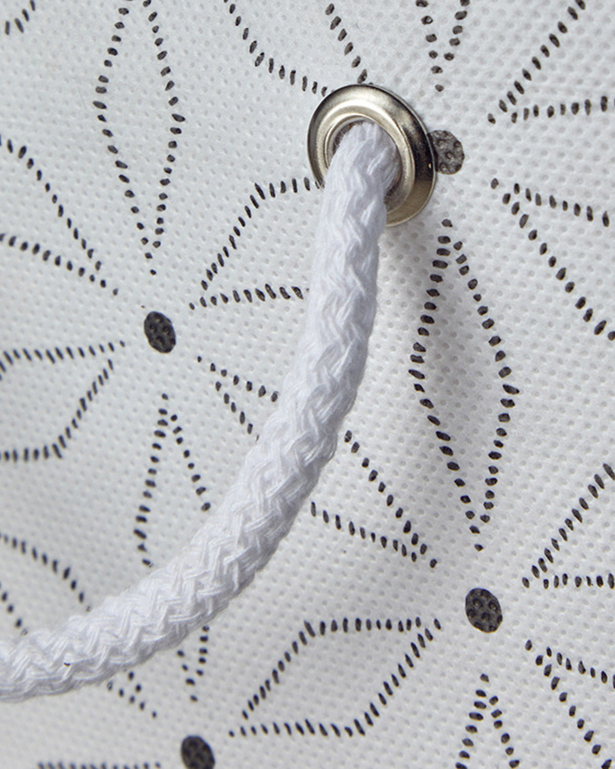 Flowery Storage Bag 30x22x18 cm White (view 4)