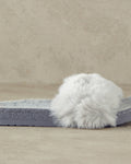 Ashley Felt Women House Slippers 36 Gray
