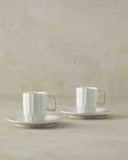 Angely New Bone China 4 Pieces 2 Servings Coffee Cup Set 80 ml (view 4)