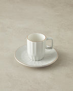 Angely New Bone China 4 Pieces 2 Servings Coffee Cup Set 80 ml (view 5)