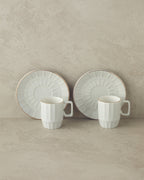 Angely New Bone China 4 Pieces 2 Servings Coffee Cup Set 80 ml (view 6)