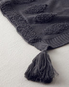 ComfyCover Knitwear Sofa Throw 130x170 cm Anthracite (view 2)
