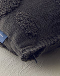ComfyCover Knitwear Toss Pillow Cover 45x45 cm Anthracite