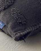 ComfyCover Knitwear Toss Pillow Cover 45x45 cm Anthracite