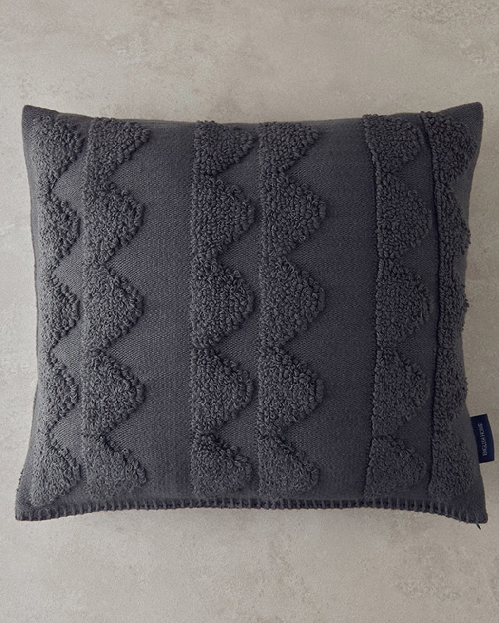 PlushTouch Knitwear Toss Pillow Cover 45x45 cm Anthracite