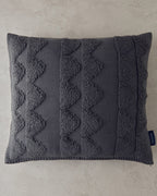PlushTouch Knitwear Toss Pillow Cover 45x45 cm Anthracite