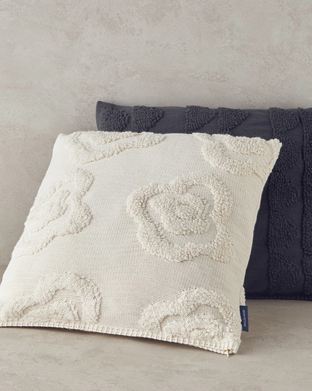 PlushTouch Knitwear Toss Pillow Cover 45x45 cm Anthracite (view 3)