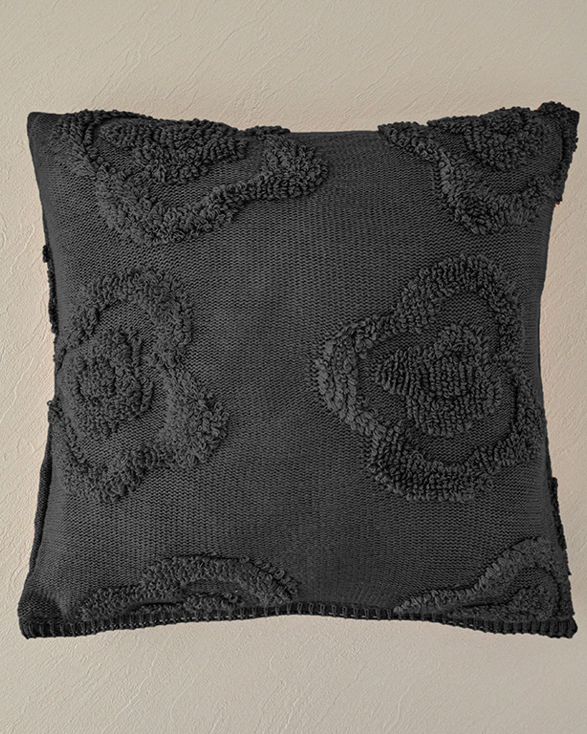 Knitwear Toss Pillow Cover 45x45 cm Anthracite