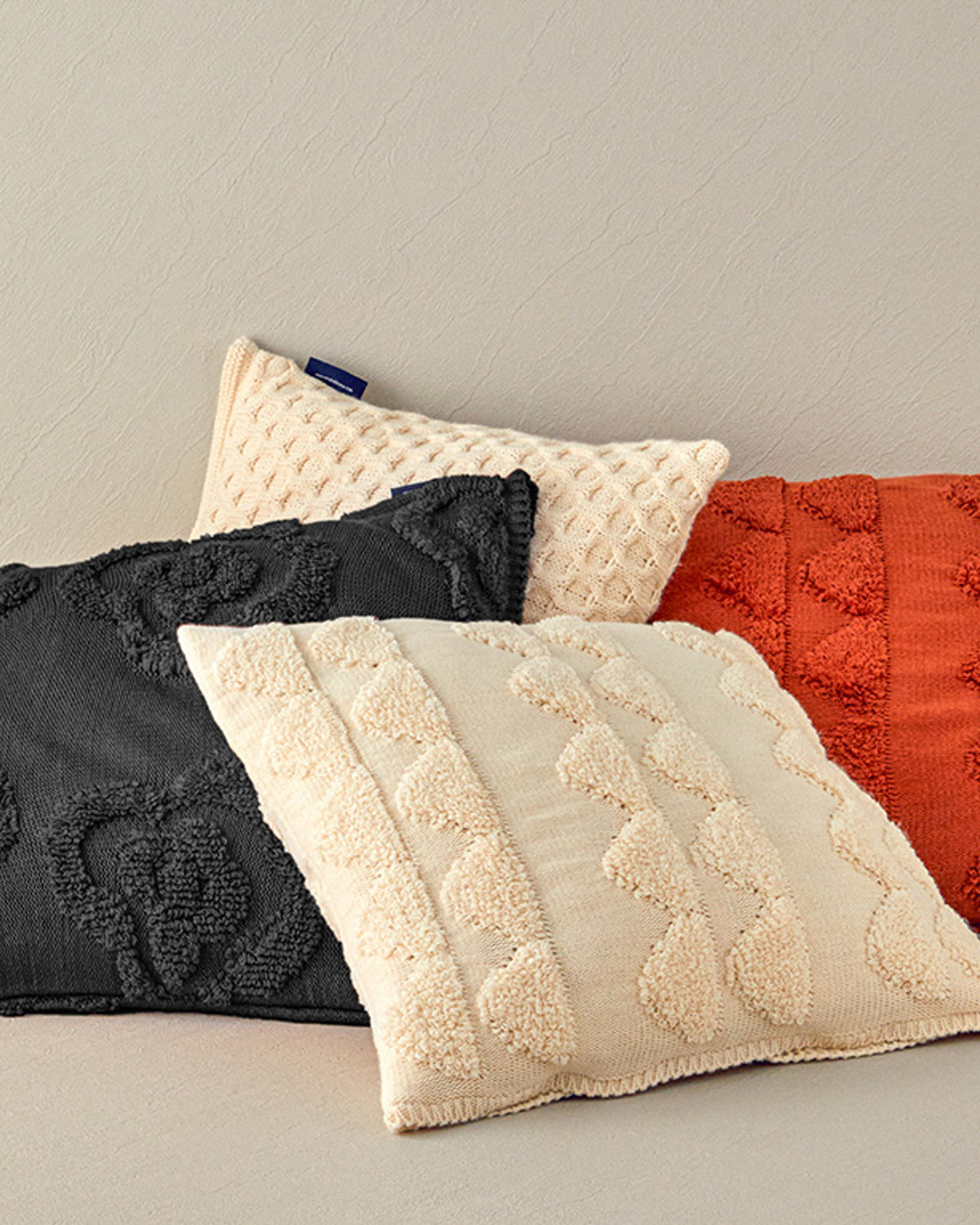 Knitwear Toss Pillow Cover 45x45 cm Anthracite (view 3)