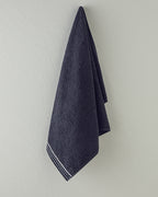 Modern Dots Cotton Crocheted Face Towel 50x80 cm Black