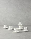 Catty Porcelain 12 Pieces 6 Servings Coffee Cup Set 100 ml Gold