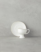 Catty Porcelain 12 Pieces 6 Servings Coffee Cup Set 100 ml Gold (view 2)