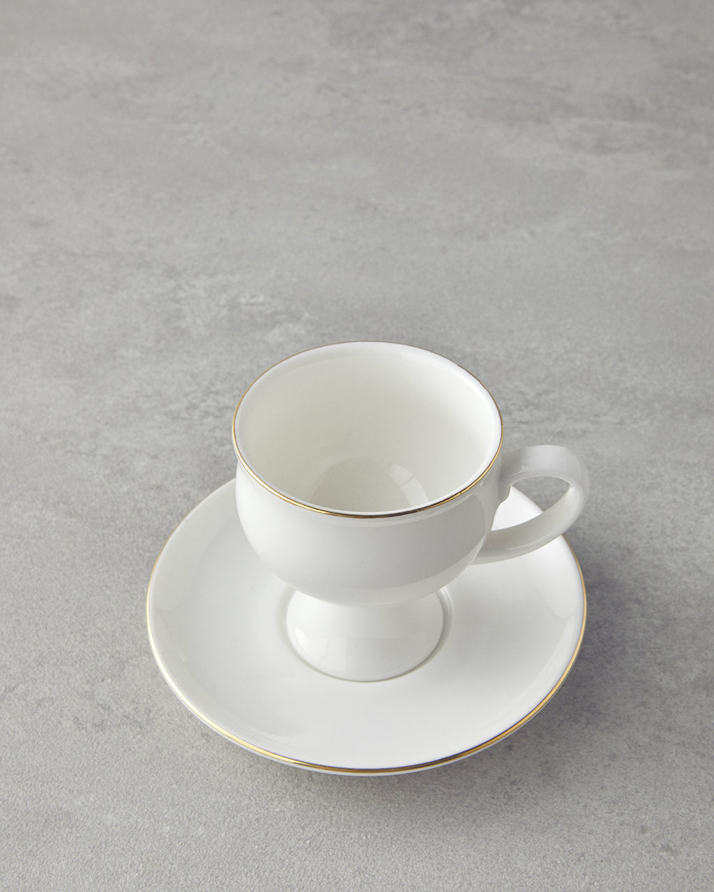 Catty Porcelain 12 Pieces 6 Servings Coffee Cup Set 100 ml Gold (view 3)
