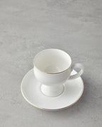 Catty Porcelain 12 Pieces 6 Servings Coffee Cup Set 100 ml Gold (view 3)