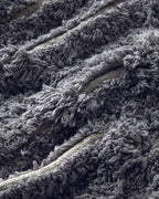 Tassel Check Cotton Fringed Bath Mat 50x80 cm Gray (view 3)