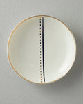 Modern Detail Bone Porcelain Deep Plate 20 cm Black