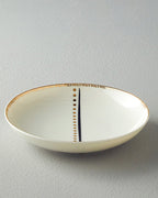 Modern Detail Bone Porcelain Deep Plate 20 cm Black (view 3)