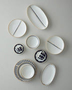 Modern Detail Bone Porcelain Deep Plate 20 cm Black (view 4)
