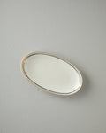 Modern Glow Bone Porcelain Rectangular Plate 25 cm White
