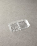 Cosmos Glass with 2 Sections Serving Ware 25x15 cm Transparent