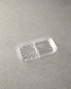 Cosmos Glass with 2 Sections Serving Ware 25x15 cm Transparent