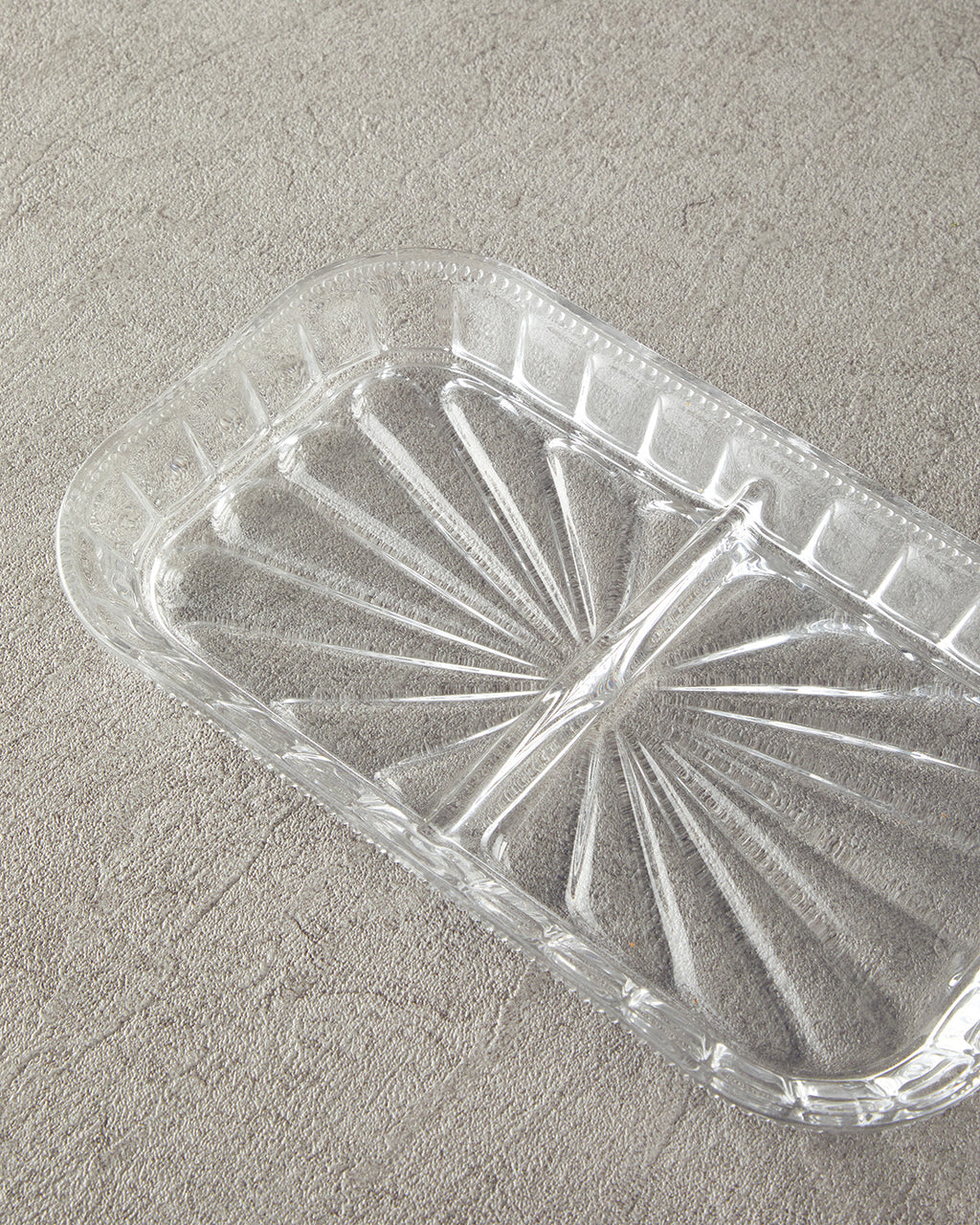 Cosmos Glass with 2 Sections Serving Ware 25x15 cm Transparent (view 2)
