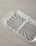 Cosmos Glass with 2 Sections Serving Ware 25x15 cm Transparent (view 2)