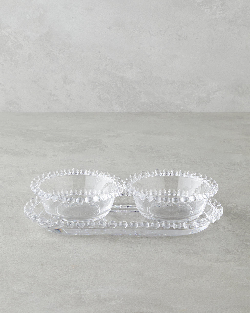 Miny Glass with Legs Serving Ware Transparent - 32x13 cm