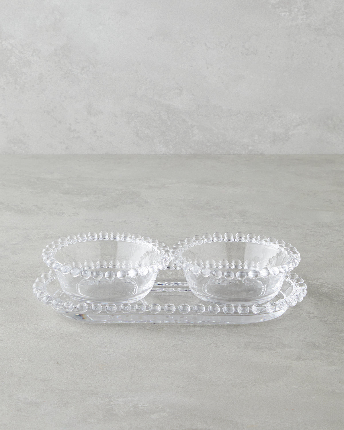 Miny Glass with Legs Serving Ware Transparent - 32x13 cm