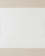 Viola Cotton Velvet Jacquard Foot Towel 50x70 cm Ecru
